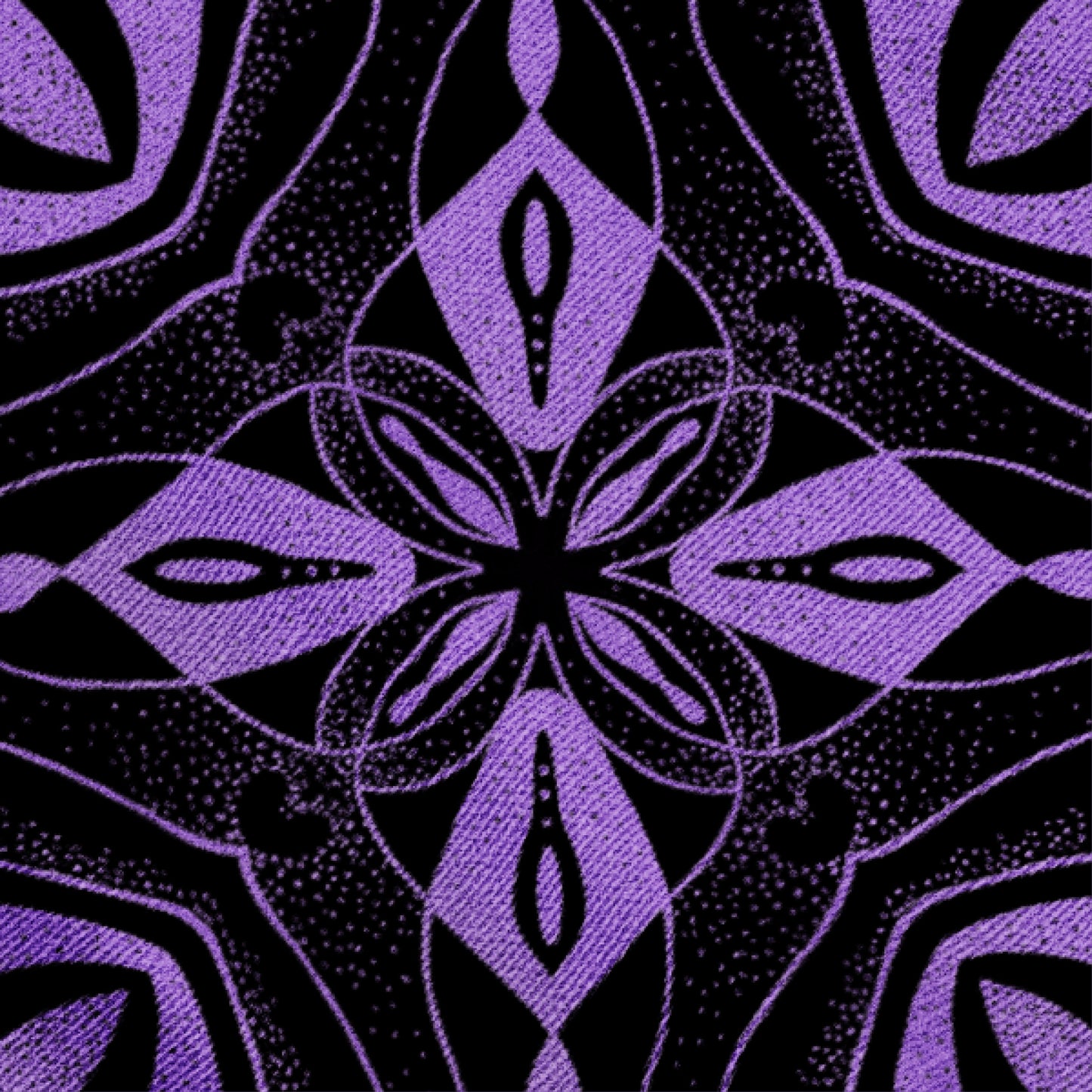Bandana Baumwolle schwarz lila