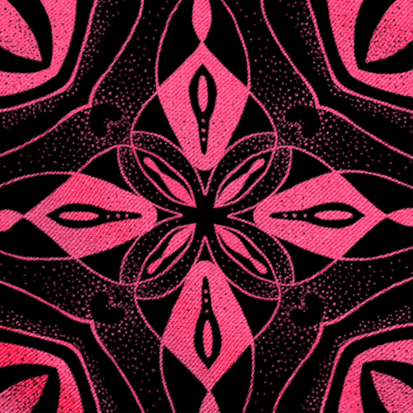Bandana Baumwolle schwarz pink