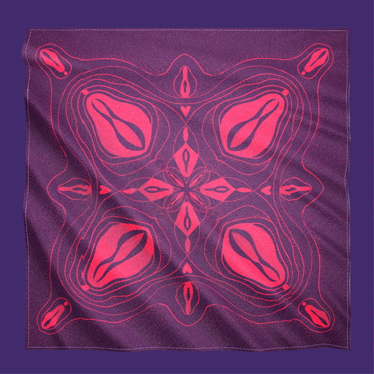 Bandana Baumwolle lila pink