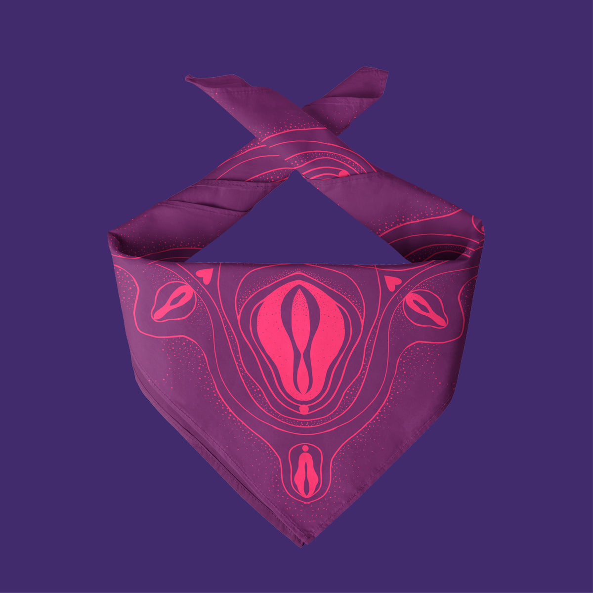 Bandana Baumwolle lila pink